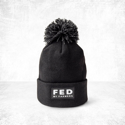 FED Bobble Hat in Black