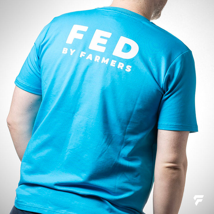 FED Unisex T-Shirt in Aqua Blue