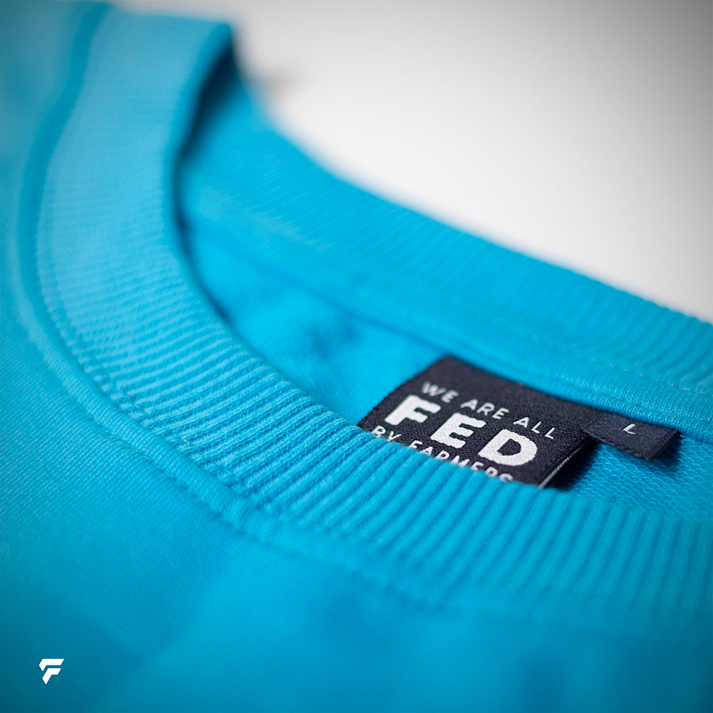 FED Unisex T-Shirt in Aqua Blue