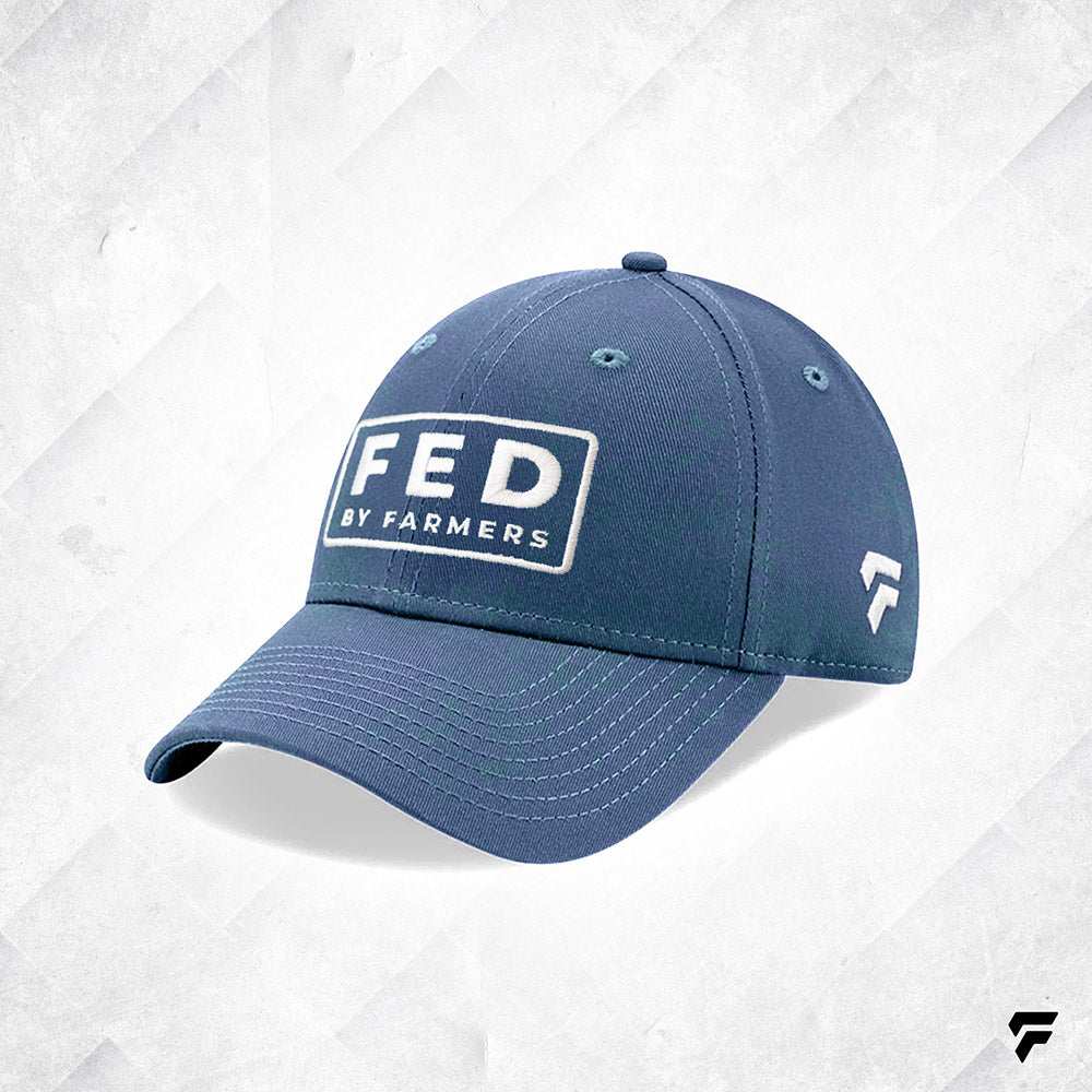 FED Baseball Cap in Coral Blue