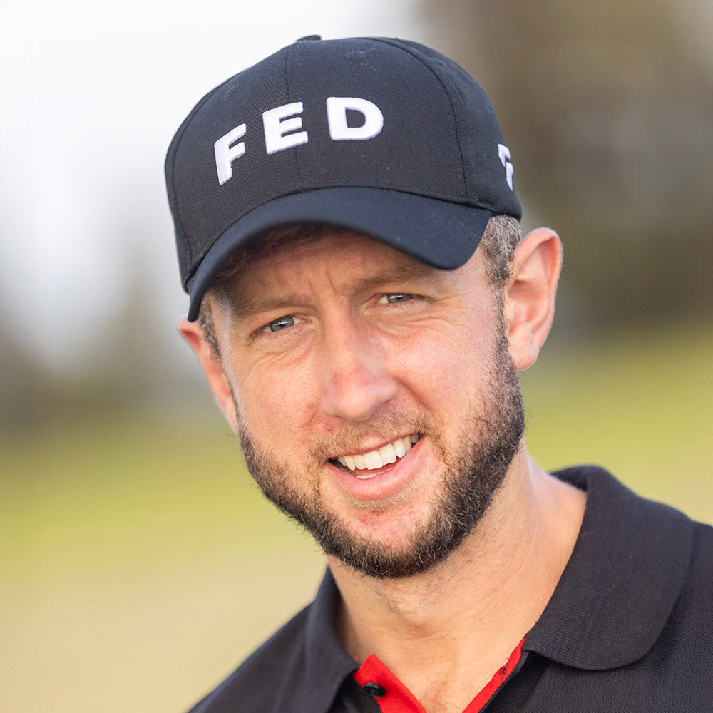 FED Baseball Cap in black with White Logo