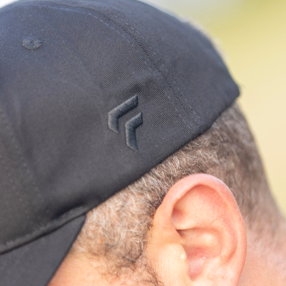 FED Baseball Cap in Black with Black Logo