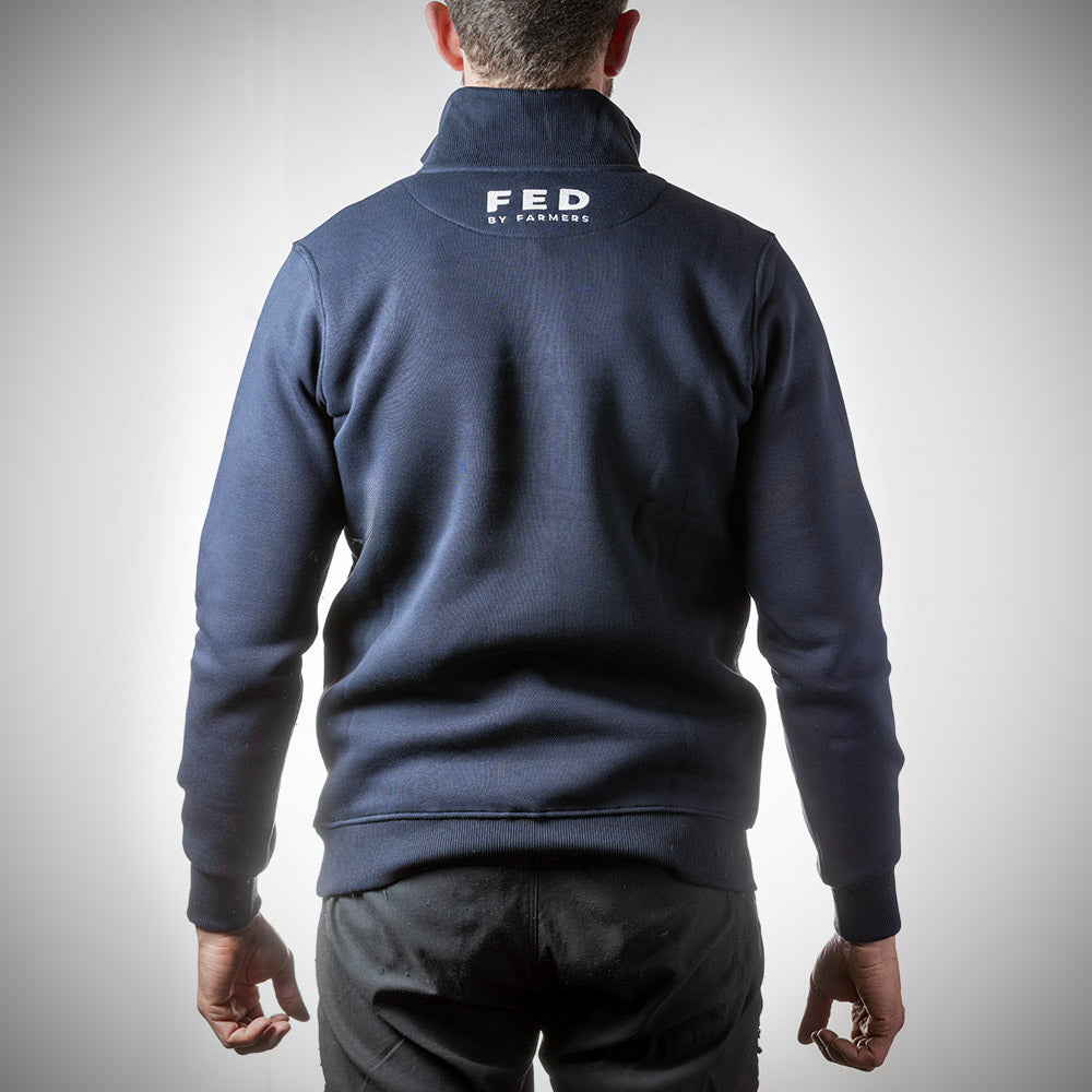 FED 1/4 Zip Jumper in Navy