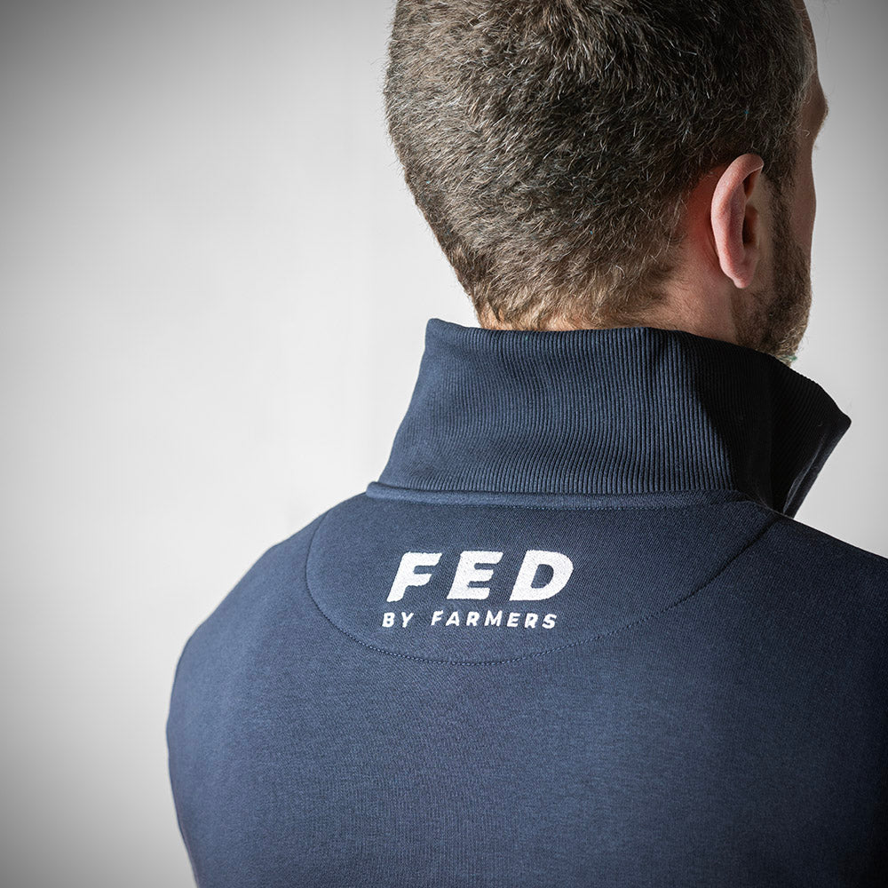 FED 1/4 Zip Jumper in Navy