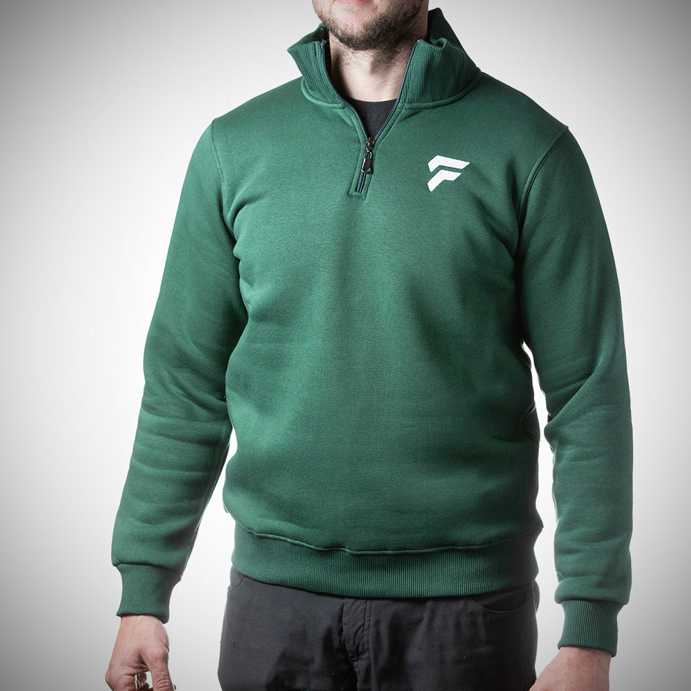 FED 1/4 Zip Jumper in Green