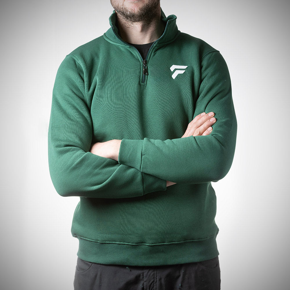 FED 1/4 Zip Jumper in Green