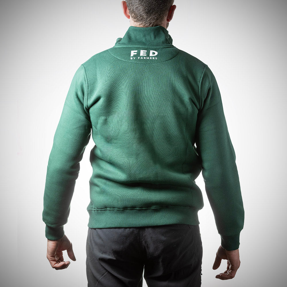 FED 1/4 Zip Jumper in Green