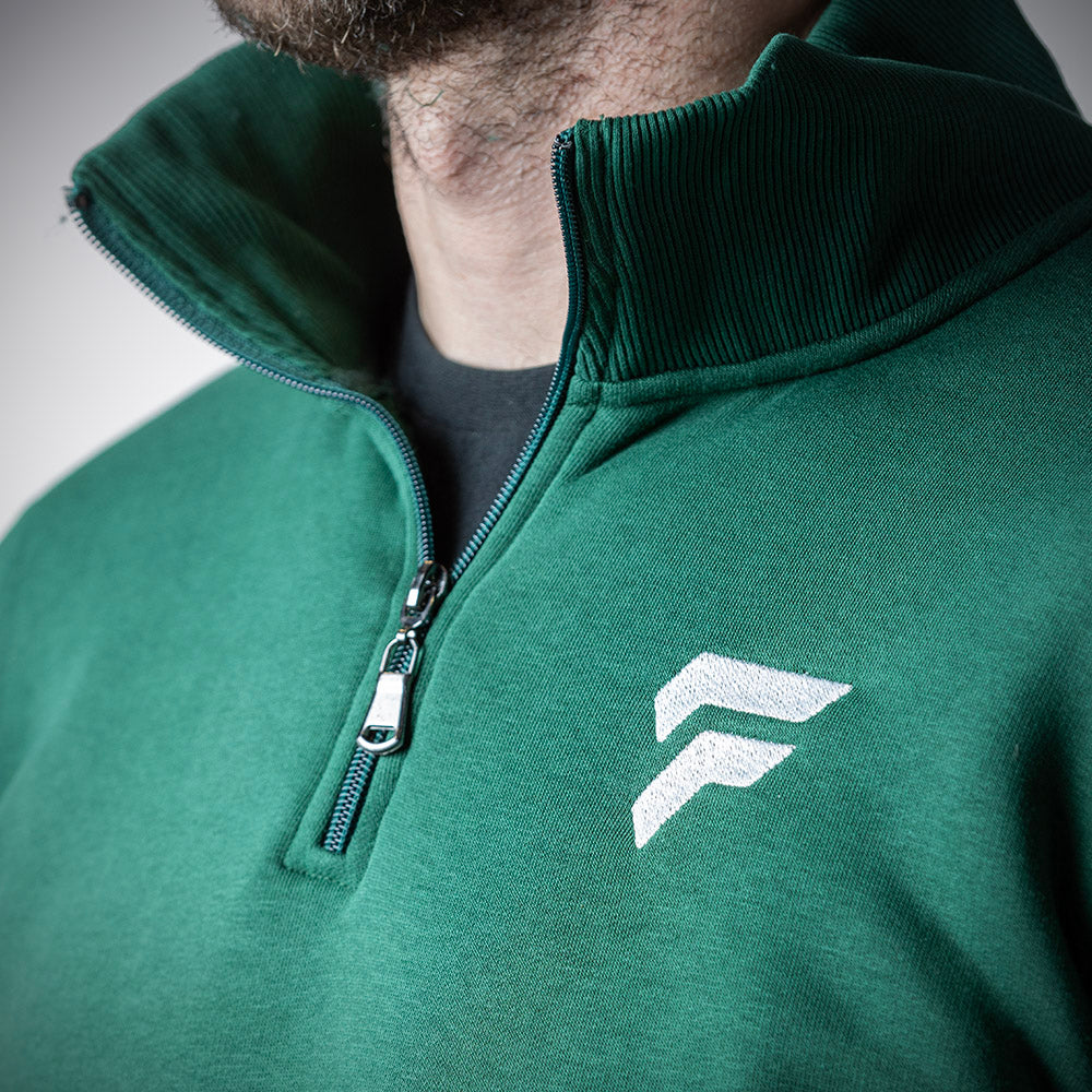 FED 1/4 Zip Jumper in Green