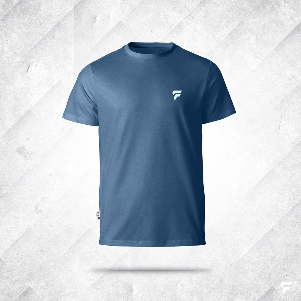 FED Unisex T-Shirt in Coral Blue