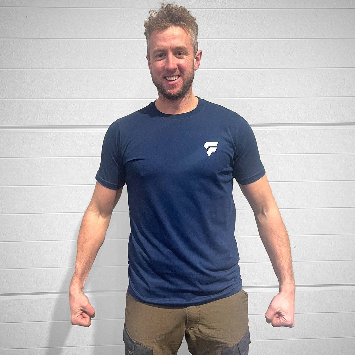 FED Unisex T-Shirt in Coral Blue