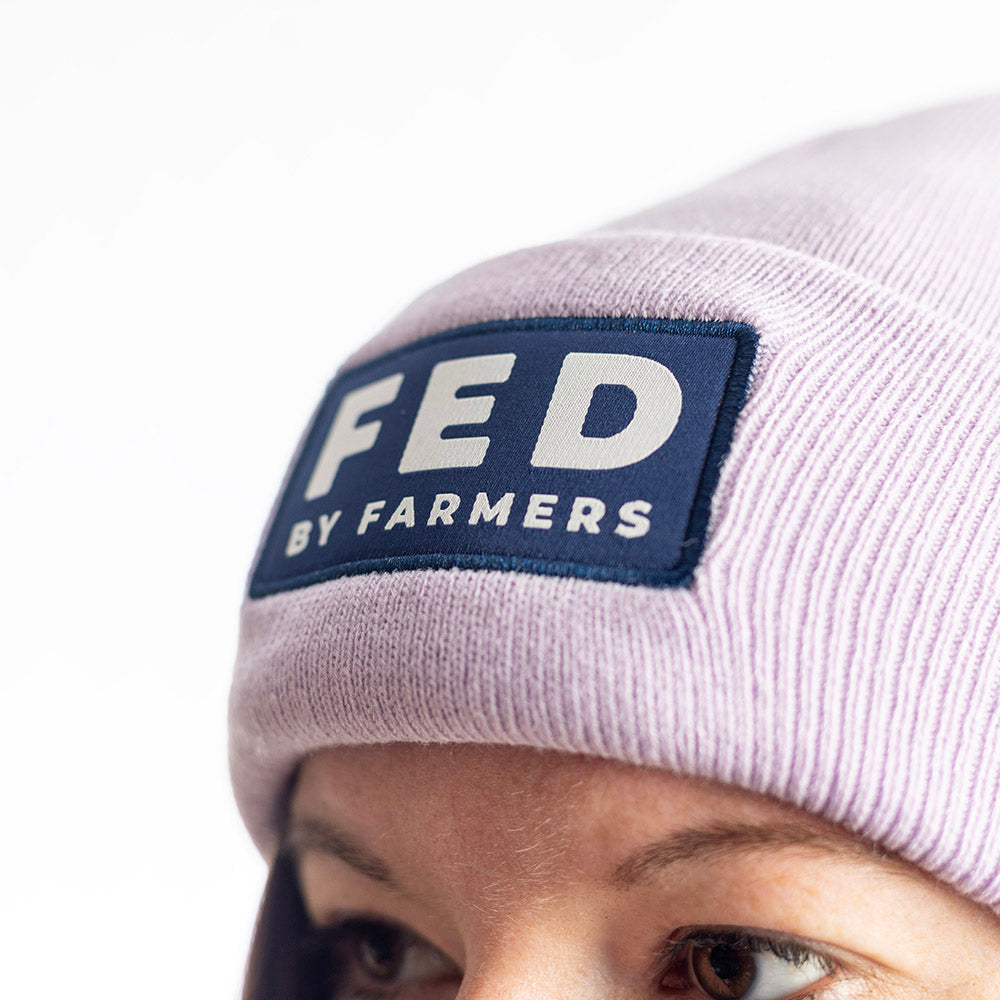 FED Beanie in Light Lilac