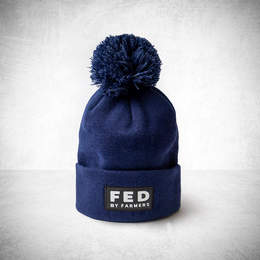 FED Bobble Hat in Navy