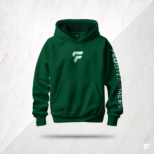 FED Unisex Pullover Hoodie in Green