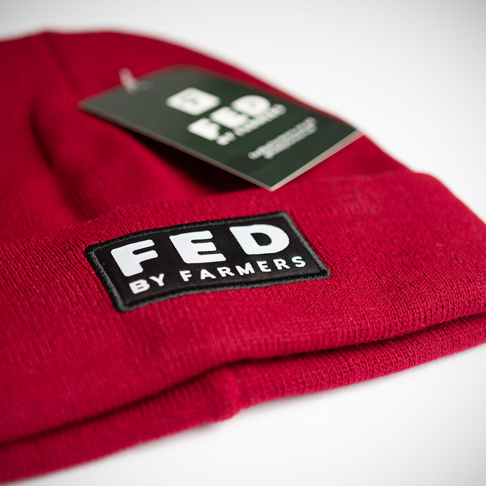 FED Beanie in Red