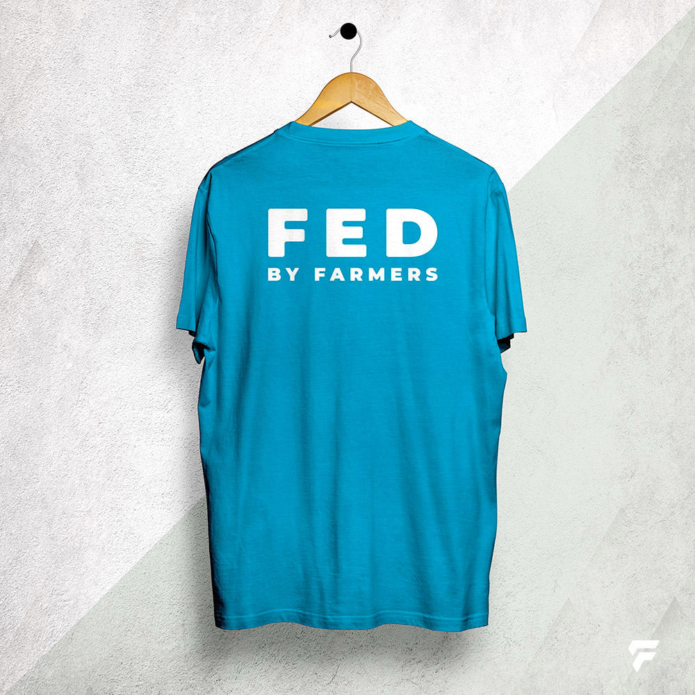 FED Unisex T-Shirt in Aqua Blue